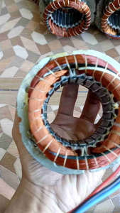 Dinamo Sepul / Gulungan Stator Pompa Air Modifikasi Shimizu 15 inch. || 100% Tembaga Asli