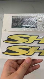 Bộ tem Sh ý 150i màu vàng 2008 hàng nhập Thái Lan chất lượng cao dành trang trí riêng cho dòng xe này tem nổi màu sắc rất đẹp và bền giá bán cực tốt bán lẻ như bán sỉ