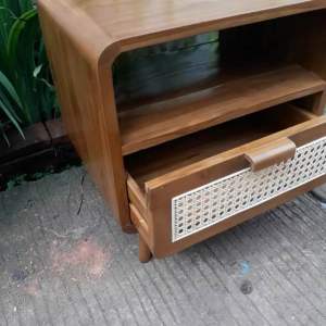 Meja Nakas Bedside Jati 40x45x65