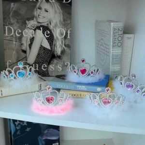 (ร้านไทย ส่งไว)มงกุฎเจ้าหญิง มงกุฎมีขน มงกุฎน่ารัก มงกุฎปาร์ตี้ มงกุฎวันเกิด คาดผมวันเกิด มงกุฎhappy birthday