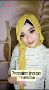 Zaura Hijab Instan Pastan Yasmine Bahan Ceruty Kerudung Wanita