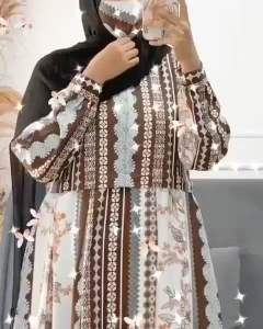 Tartan Gamis Wanita Terbaru Kekinian Busui Polos Ceruty Mewah Elegan