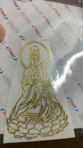 Tem nổi dán hình Phật mạ vàng hàng nhập Thái Lan chất lượng cao dành trang trí cho tất cả các loại xe hoặc dán sau ốp lưng điện thoại ngang 4cm cao 6cm tem nổi màu sắc rất đẹp và bền giá bán cực tốt bán lẻ như bán sỉ