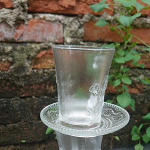 DISKON!!!12 PCS PAKET CANGKIR KOPI DAN TATAKAN/CANGKIR KOPI DAN TATAKAN/GELAS KOPI/TATAKAN GELAS KACA/GELAS KOPI BAHAN KACA /gelas kopi/gelas gagang/gelas kaca