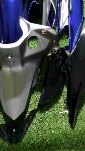 ชุดสี110inewปี2011-2018สีน้ำเงินกรมท่าเทาดำชิ้นงานสนิทเปลือกงานABS มี15ชิ้น