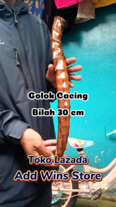 Golok Sembelih Motif Lengkung - Golsem Cacing Baja Per Super Tajam