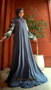 bintang Exlusive gamis remaja terbaru gamis branded produk Amore by Ruby edisi almeera dress