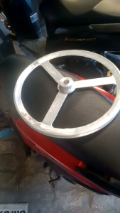 Puly Bawah Mesin Pencabut Bulu Ayam as 20mm diameter 38cm