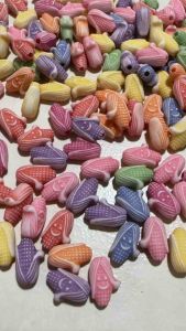 100 pcs corn beads for diy jewelry accessories mix colors size 10 x 12 mm