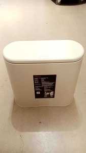 iclean ถังขยะฝากดส่งรี ขนาด 10 ลิตร รุ่นTG55376 สีเบจ