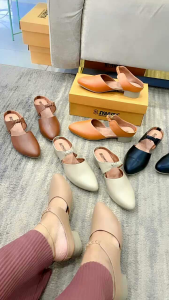 Sepatu wanita kulit papirut garut model Tutong sol hak tahu