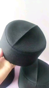 PECI SHOLAT PRIA DEWASA MODEL BATOK POLOS WARNA HITAM TINGGI 9CM