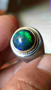 cincin kalimaya black opal top jarong cahaya outdoor