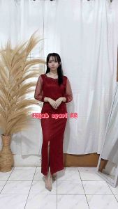 Dress Pesta CIELYN/Dress Natal /Dress Brukat Terbaru/DRESS CIELYN/dress natal terbaru/Dress premium wanita