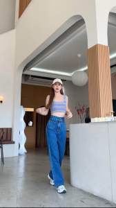 ผ้ายีนส์ผู้หญิง เอวสูง กางเกงยินส์ ไซส์สวย อวบ เป็นมิตร ไม่ยืดเก็บทรง ยกเลิกเพื่อปรับปรุง