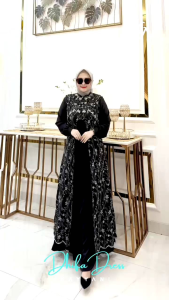DHDSIFA OUTER 2 IN 1 KAYYANI ADA JUMBO DRESS GAMIS MODE TERBARU TERLARIS BEST SELLER 100%ASLI REAL