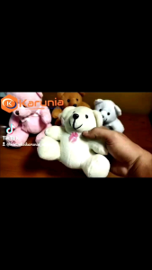 Boneka Teddy Bear Beruang Kecil Mini Lembut Bucket Ukuran 15cm Bahan Full Velboa isi silicon
