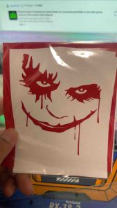 JOKER Waterproof cutted sticker for cars/motorcycle/bikes or any other glossy surfaces 100% fadeproof and outdoor