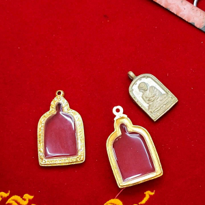 4 พิมพ์ หลวงพ่อ E-coat เคลือบ สีสวย สีทน ตัวเรือนผลิตจากทองเหลืองแท้