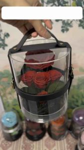 Luxury Preserved Roses Box – Eternal Red & Pink Roses for Mother’s Day Everlasting Flower Gift with Teddy Bear