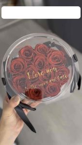 Luxury Preserved Roses Box – Eternal Red & Pink Roses for Mother’s Day Everlasting Flower Gift with Teddy Bear