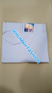 Celana Panjang Putih SMP SMA Licin & Mengkilat