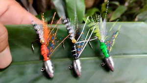 BOG 8g Fly Shrimp Resined Body Tenkara3pcs/set hard coated with resinlure/bait anti-zero harvest lure perfect for Ultralight and Medium light set
