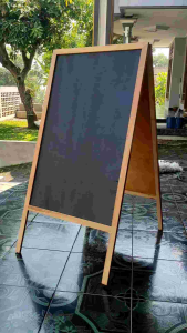 Papan Kapur Tulis Dua Sisi Dua Muka Depan Belakang Dobel Papan Papan Tulis Bolak Balik Ukuran 50x80cm Gratis Kapur & Penghapus