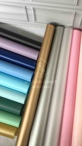 [5 LEMBAR] KERTAS BUNGA SATU WARNA POLOS/WRAPPING PAPER CELLOPHANE/ WRAP BUNGA/FLOWER WRAP/PEMBUNGKUS KERTAS WATERPROOF