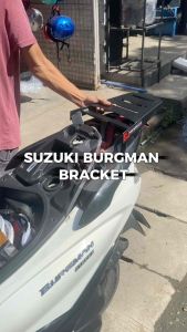 SJ MONORACK FOR SUZUKI BURGMAN PLATED FOR TOP BOX