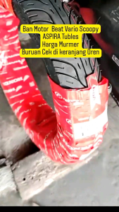 BAN LUAR FEDERAL MOTOR MIO VARIO SPACY SCOOPY DLL RING 14 TUBELES 80/90 90/90