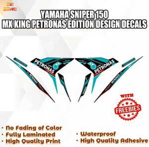 YAMAHA SNIPER 150 MX KING PETRONAS EDITION DESIGN DECALS (WATERPROOF LAMINATED FADE PROOF)