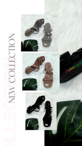 Sulaeman shoes Sandal Kekinian Hak tahu 3cm Terbaru 01