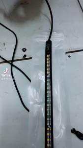 Lampu Led Stop Rem Strip 3 in 1 sen sein RGB 17cm fleksibel DRL 17cm stoplamp belakang universal
