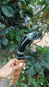 Golok Tanduk Ukiran Kangkarengan Buhun Khas Galonggong Tasikmalaya