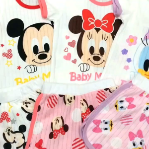 1-9years Baby Kids clothing casual wear suit set cartoon cotton wear outfit |set baju kanak-kanak |Baju Baby Girl Boy 5