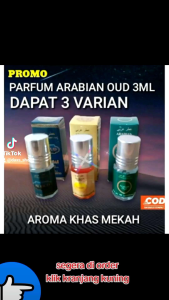PROMO PARFUM ARABIAN BELI 1 DAPAT 3 VARIAN Tahan lama 3 ml pria wanita