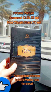 promo parfum baccarat oud 50 ml free travel size 10 ml parfum pria cowok tahan lama