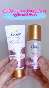 Combo lăn nách Dove và serum dưỡng sáng mờ thâm Dove 40ml 3% Niacinamide + 10X Collagen ngăn mùi hôi nách và dưỡng sáng mờ thâm vùng da dưới cánh tay hiệu quả giúp bạn thơm thơ và tự tin suốt một ngày dài.