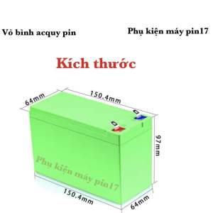 Vỏ mạch bình acquy pin thay thế bình acquy truyền thống nhự ABS siêu bền