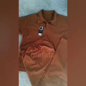 One Set Knit Crop Top Sierra Viral Terbaru Ukuran Jumbo / Setelan Wanita Atasan Crop Dan Celana Panjang Kulot Bahan Knit Hornet Maxiline Rib Big Size Crop Top Wanita