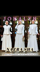 (2oN) RAFIKA JONALIN JEMIMA SET Atasan Vest set Rok wanita muslimah Jonalyn Set Rok By Rafika. Nazra Sha