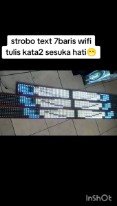 Lampu Strobo 7 Baris Wifi 12/24V Strobo Kaca Mobil Truck & Bus