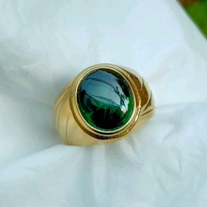 CINCIN BATU GREEN AQUAMARINE CUTTING BAWA TOP QUALITT
