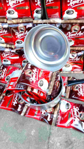 panci stainless 18cm/panci stainless 16 cm panci perebus air lebih hemat gratis kopi kapal api mix