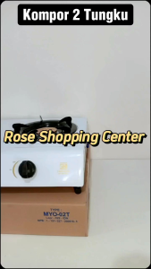 Kompor Gas 2 Tungku HACHI / TECSTAR / LILMAYO Teflon - Kompor Gas 2 Tungku LILmayo-ROSE