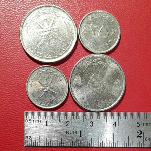Koin Oman Koleksi kuno 4 Keping BEKAS