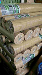 ลวดตาข่ายเหล็กสี่เหลี่ยม ชุบกัลวาไนซ์ ขนาด 1/2 นิ้ว 3/4 นิ้ว 1 นิ้ว ไม่ขึ้นสนิม ลวดตาข่าย ตาข่าย กรงนก กรงไก่ ตะแกรง ปูผนัง