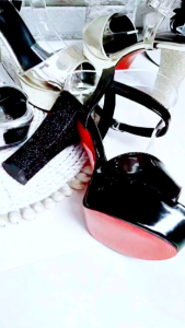 Heels Mewah Hak Gliter 11cm: Sepatu Wanita Gaya Glamour