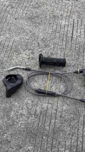 GAS SPONTAN DOMINO 2 KABEL FULL KARBON PNP RX KING